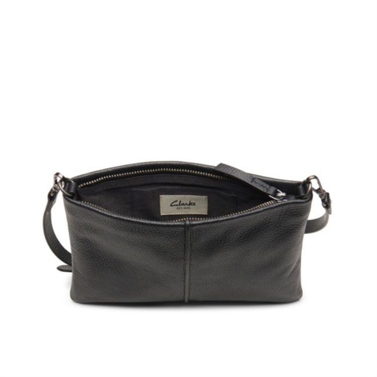 Roslyn Cross Cuero Negro Clarks Cuero Negro