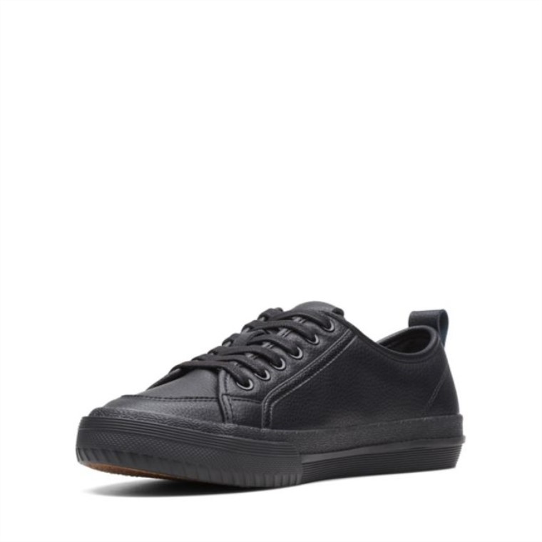 Roxby Encaje Cuero Negro Clarks Cuero Negro
