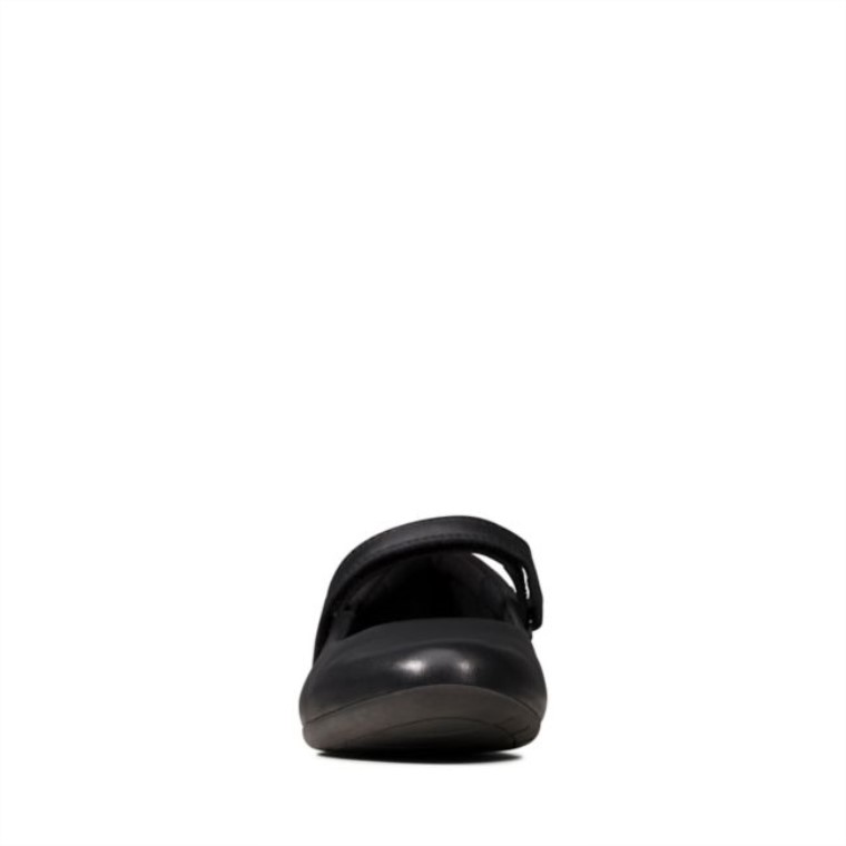 Scala Amanecer Niño Cuero Negro Clarks Cuero Negro