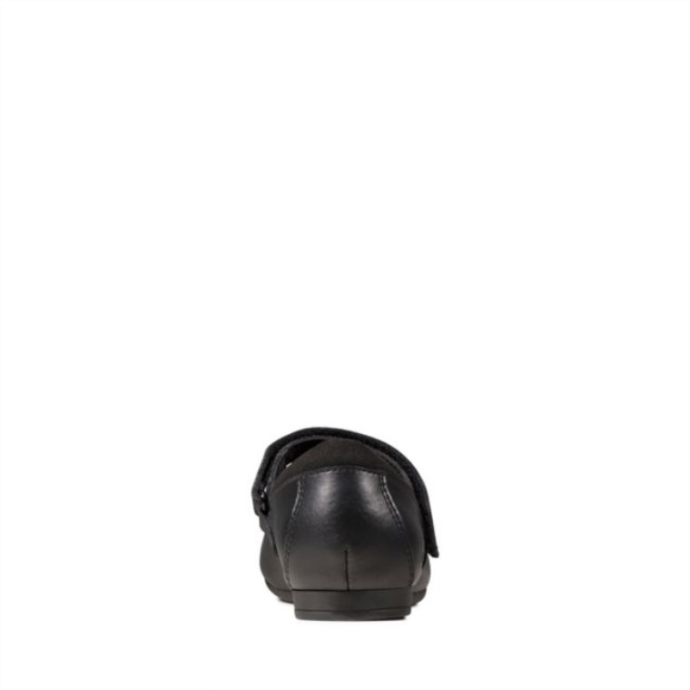 Scala Amanecer Niño Cuero Negro Clarks Cuero Negro