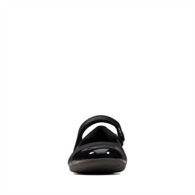 Scala Gem Juvenil Cuero Negro Cuero Negro Clarks