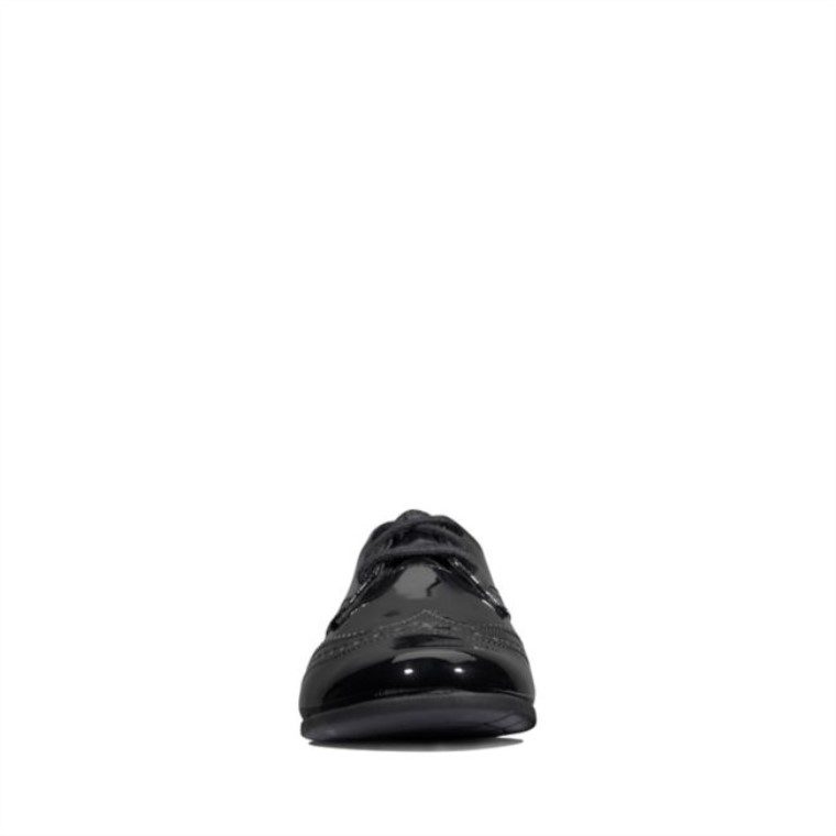 Scala Encaje Niño Charol Negro Clarks Charol Negro