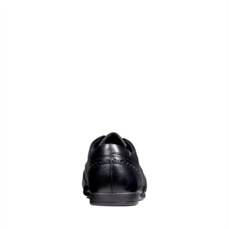 Scala Lace Juvenil Cuero Negro Clarks Cuero Negro