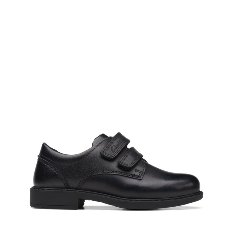 Scala Pace Niño Cuero Negro Cuero Negro Clarks