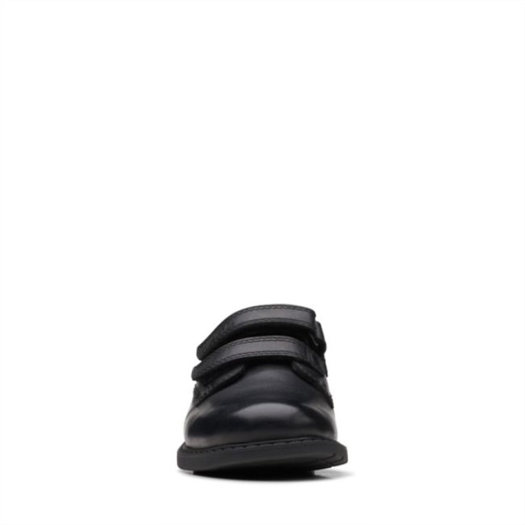 Scala Pace Niño Cuero Negro Cuero Negro Clarks