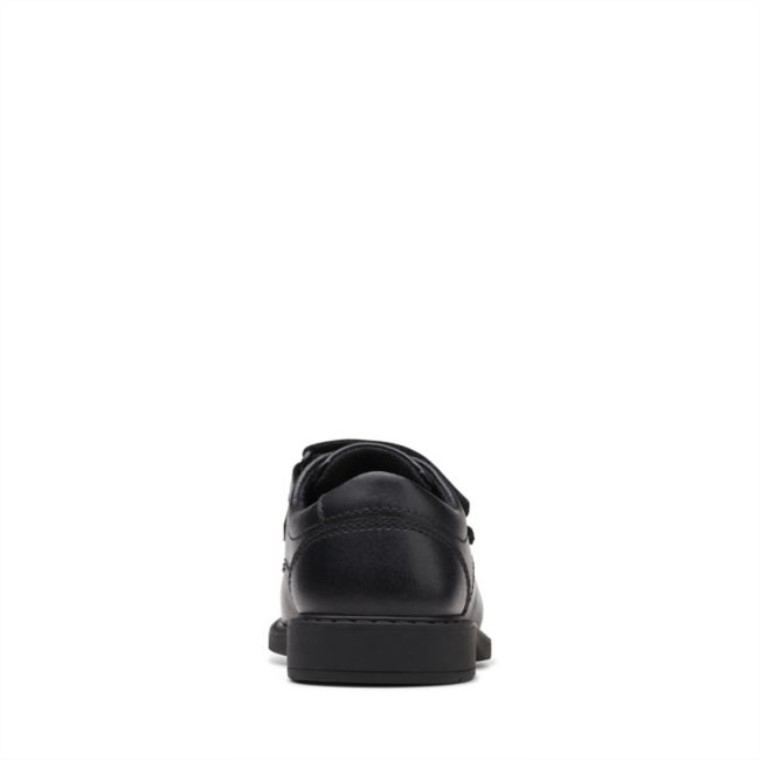 Scala Pace Niño Cuero Negro Cuero Negro Clarks