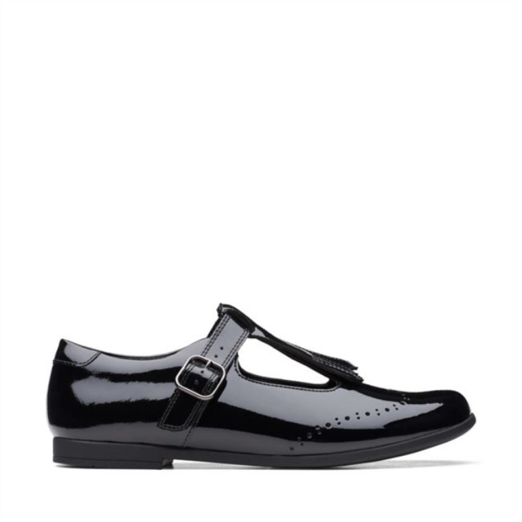 Scala Adolescente Juventud Charol Negro Clarks Charol Negro