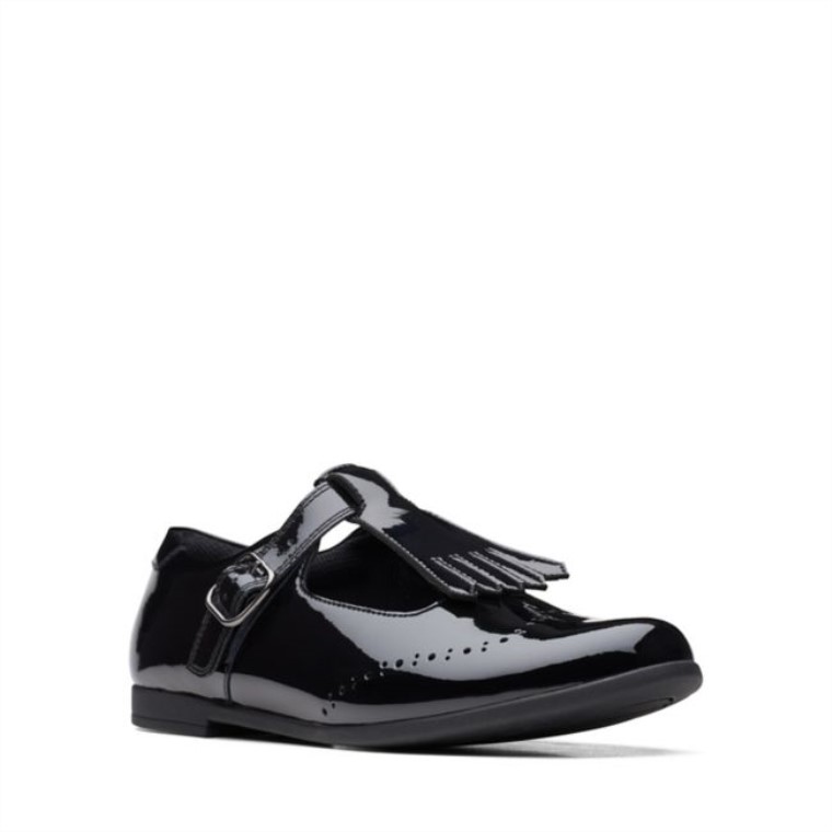 Scala Adolescente Juventud Charol Negro Clarks Charol Negro
