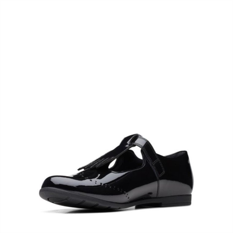Scala Adolescente Juventud Charol Negro Clarks Charol Negro
