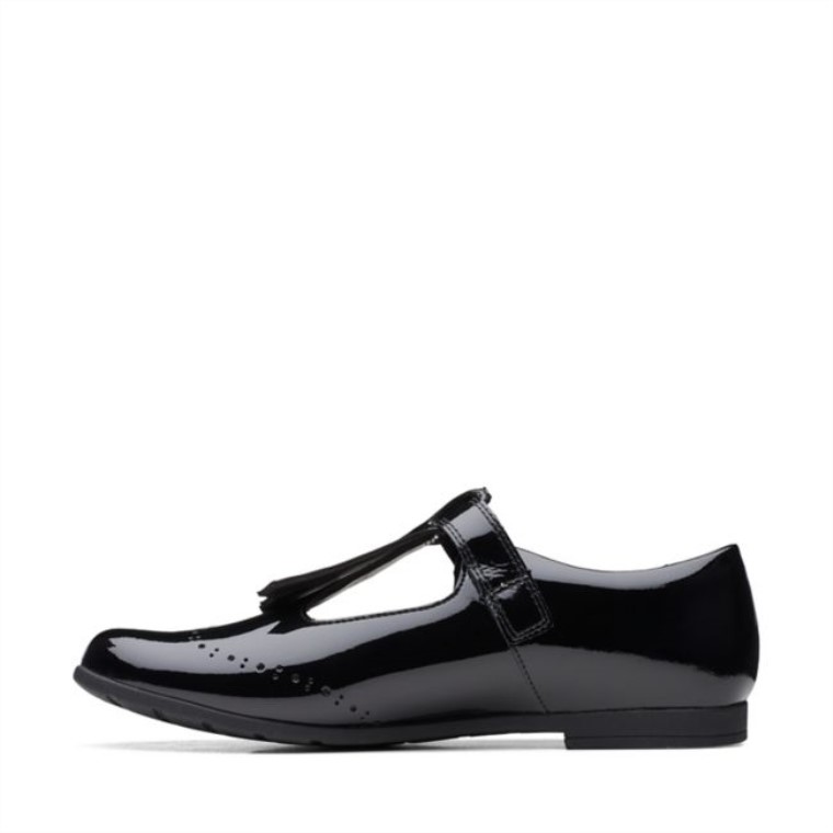 Scala Adolescente Juventud Charol Negro Clarks Charol Negro