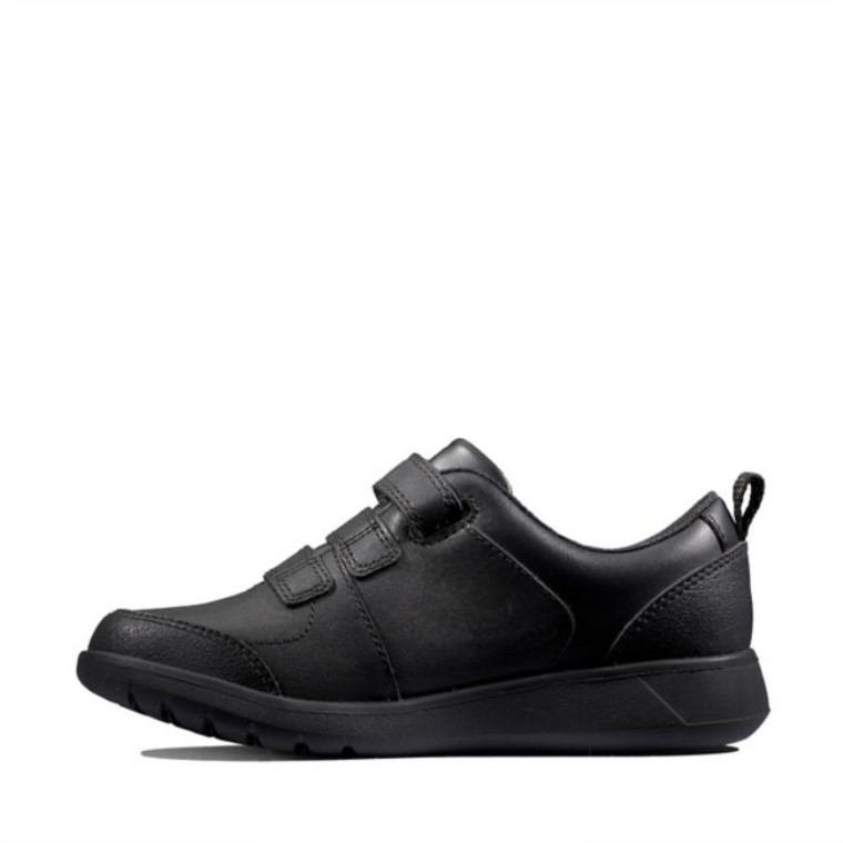 Scape Sky Juvenil Cuero Negro Clarks Cuero Negro