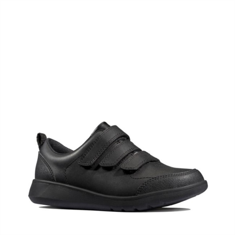 Scape Sky Juvenil Cuero Negro Clarks Cuero Negro