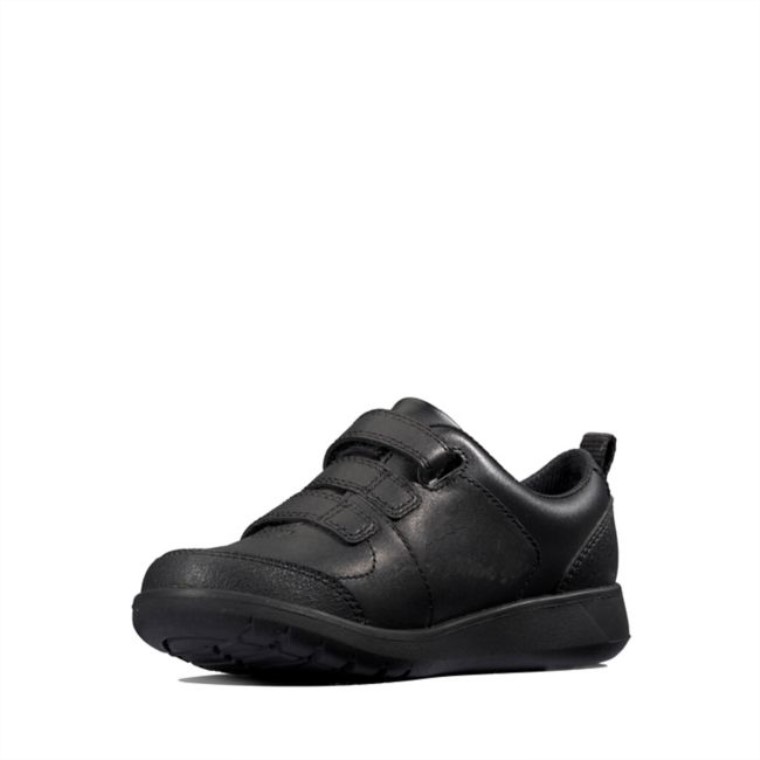 Scape Sky Juvenil Cuero Negro Clarks Cuero Negro