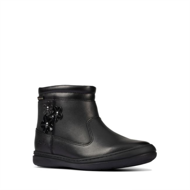 Scooter Go Gore-tex Niño Cuero Negro Cuero Negro Clarks