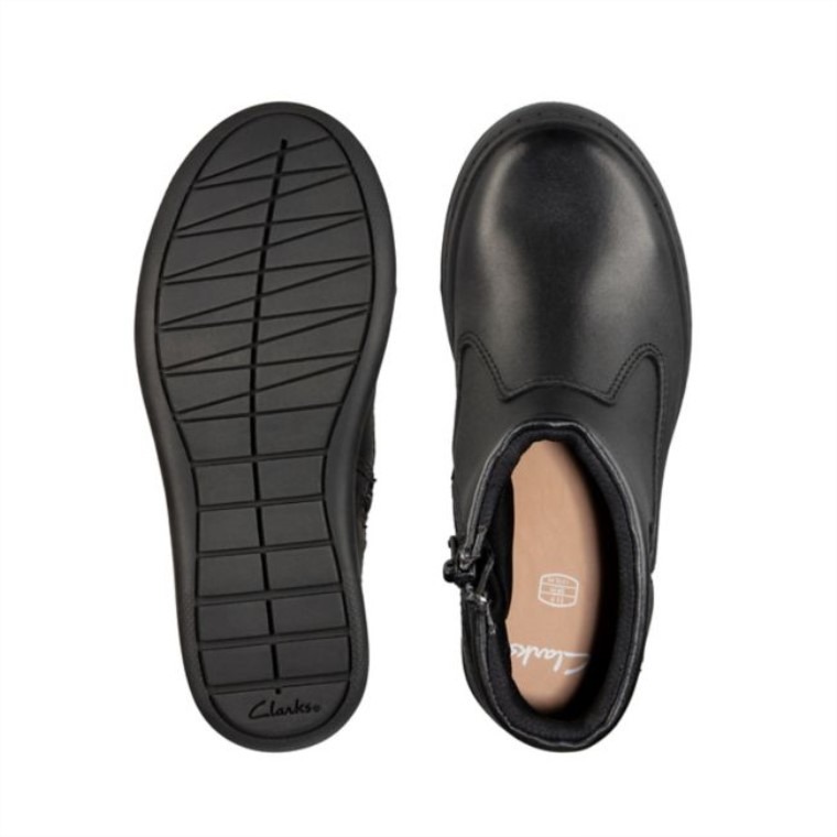 Scooter Go Gore-tex Niño Cuero Negro Cuero Negro Clarks
