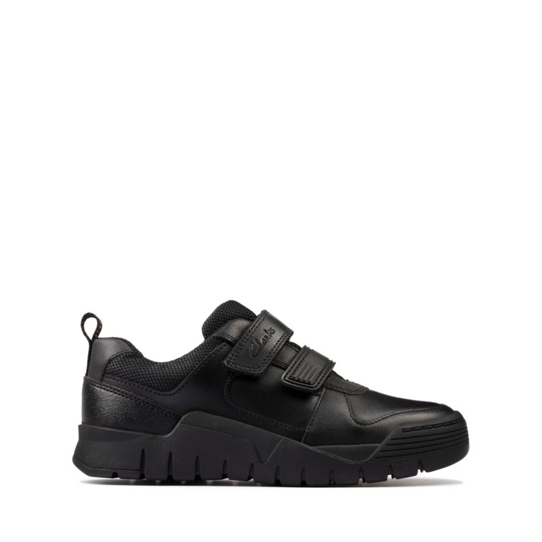 Scooter Speed Niño Cuero Negro Cuero Negro Clarks