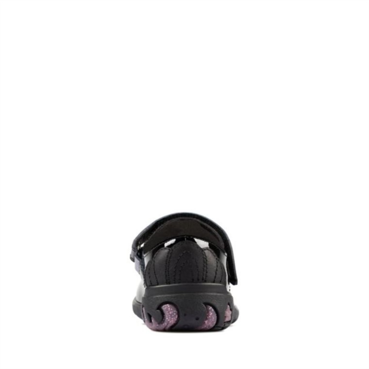 Mar Brillo Niño Charol Negro Clarks Charol Negro
