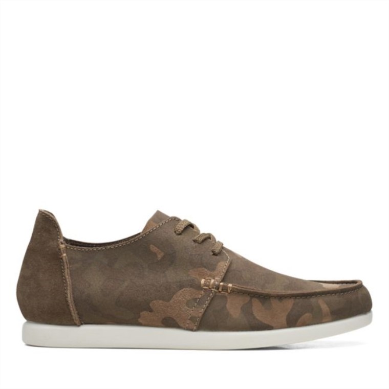 Shacre Lite Bajo Camuflaje Verde Clarks Camuflaje Verde