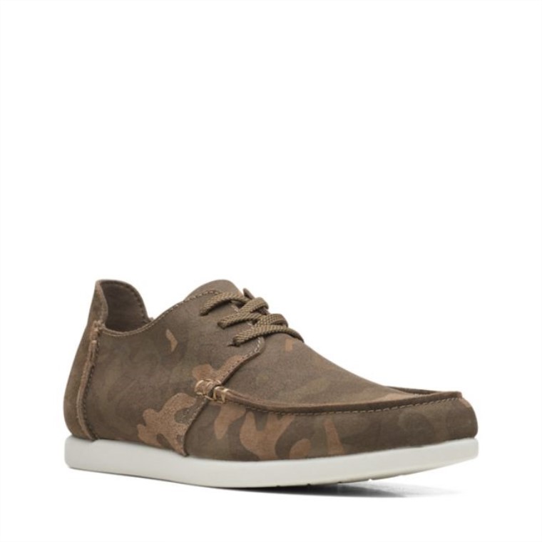 Shacre Lite Bajo Camuflaje Verde Clarks Camuflaje Verde