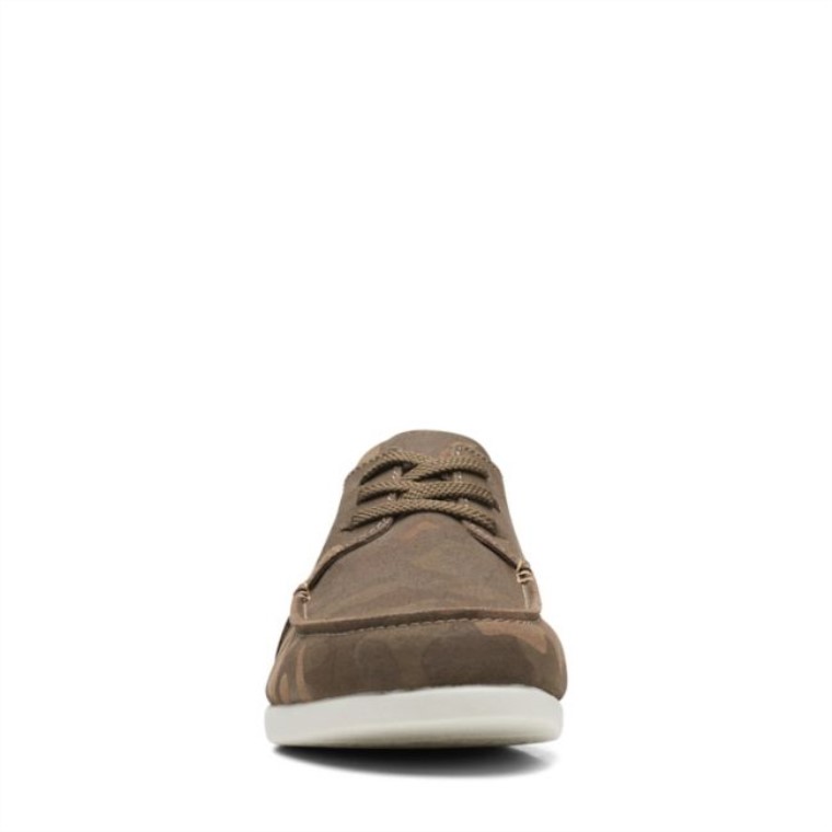 Shacre Lite Bajo Camuflaje Verde Clarks Camuflaje Verde