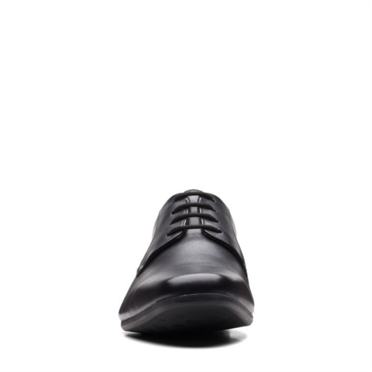 Encaje Sidton Cuero Negro Cuero Negro Clarks