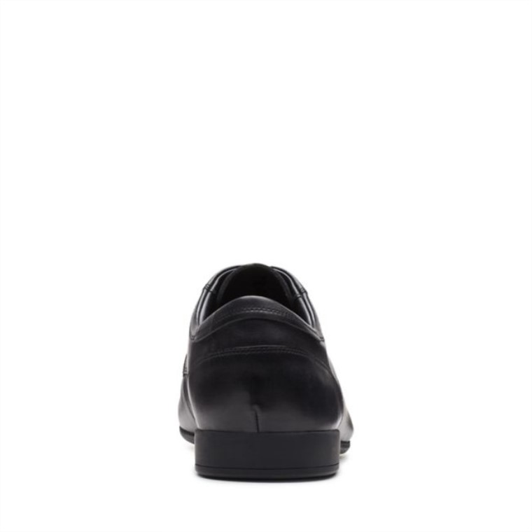 Encaje Sidton Cuero Negro Cuero Negro Clarks