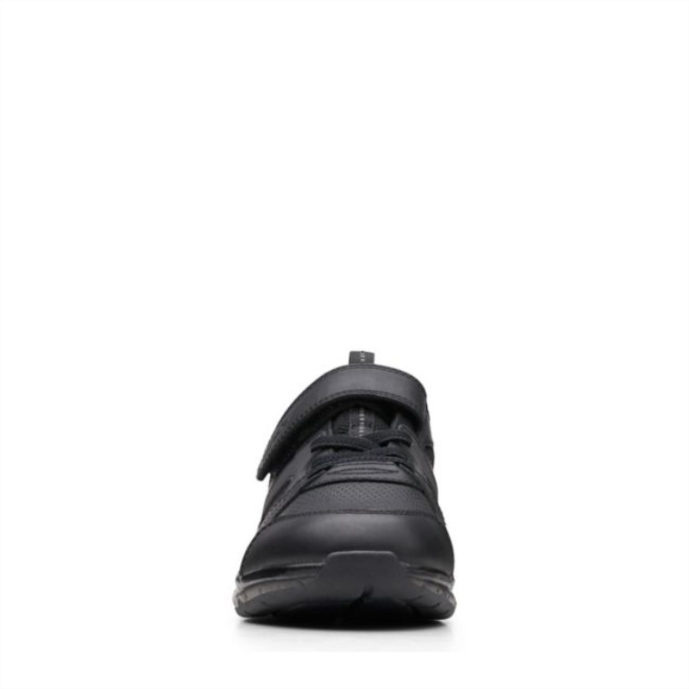 Rayo De Chispa Viejo Cuero Negro Clarks Cuero Negro