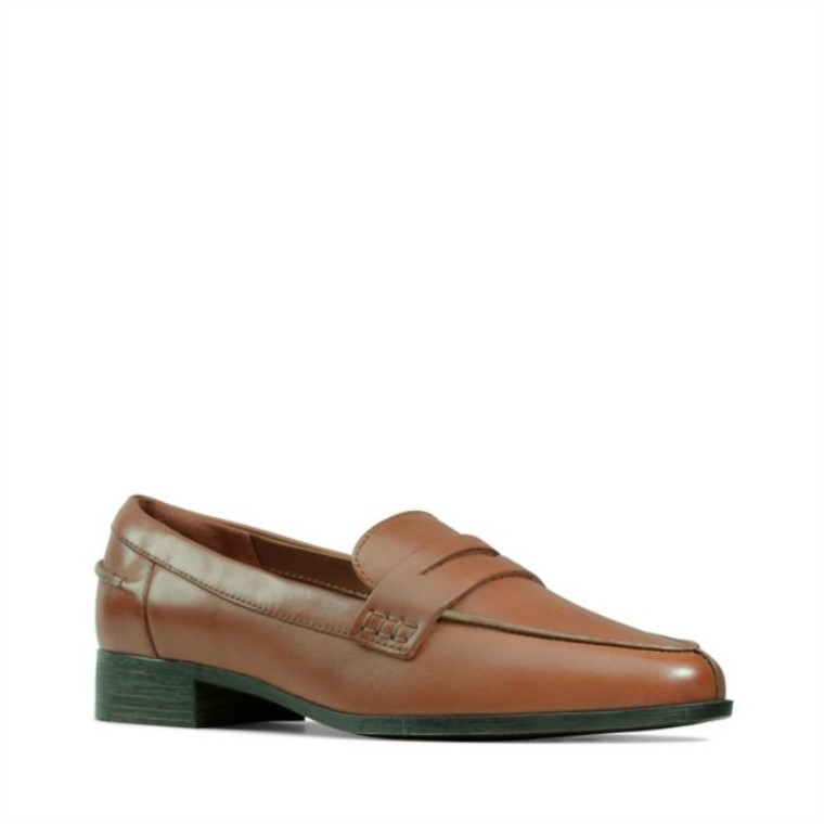 Mocasines Clarks Hamble De Cuero Tostado Cuero Tostado