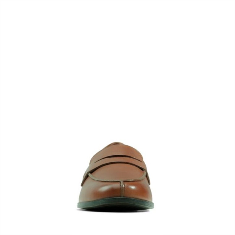 Mocasines Clarks Hamble De Cuero Tostado Cuero Tostado