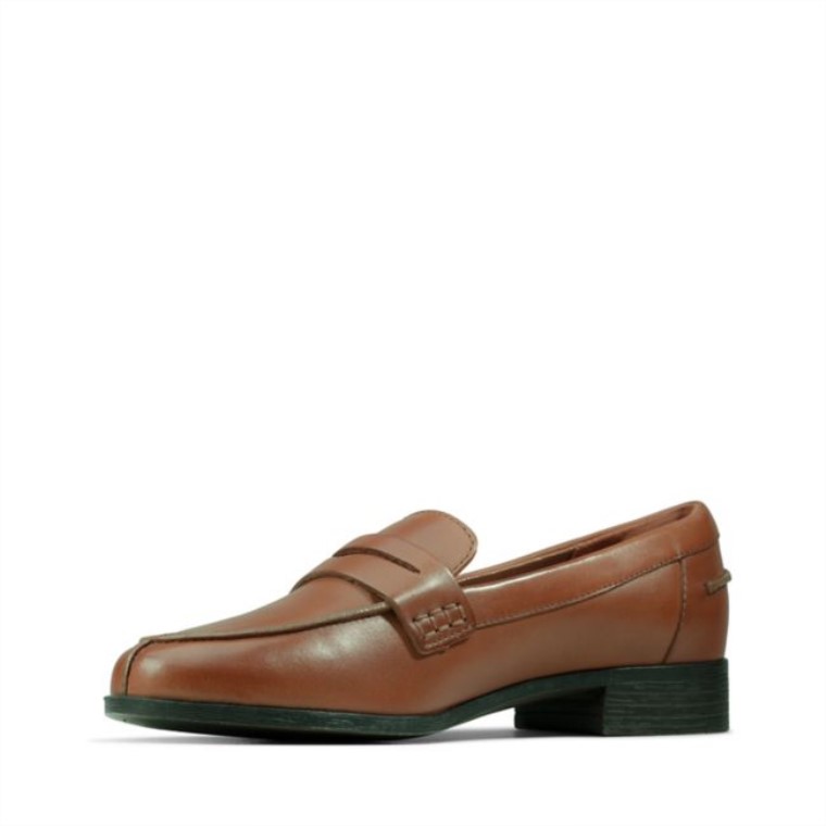 Mocasines Clarks Hamble De Cuero Tostado Cuero Tostado