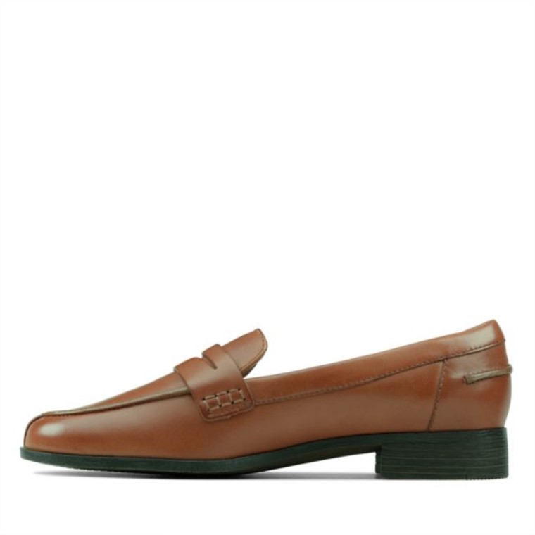 Mocasines Clarks Hamble De Cuero Tostado Cuero Tostado