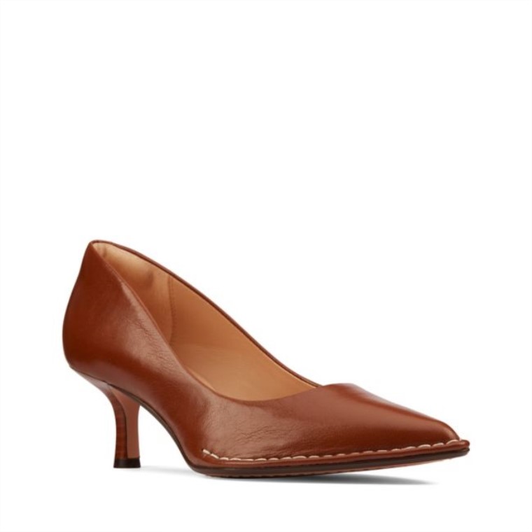 Cuero Tostado Clarks Thorna 55 Corte Cuero Tostado
