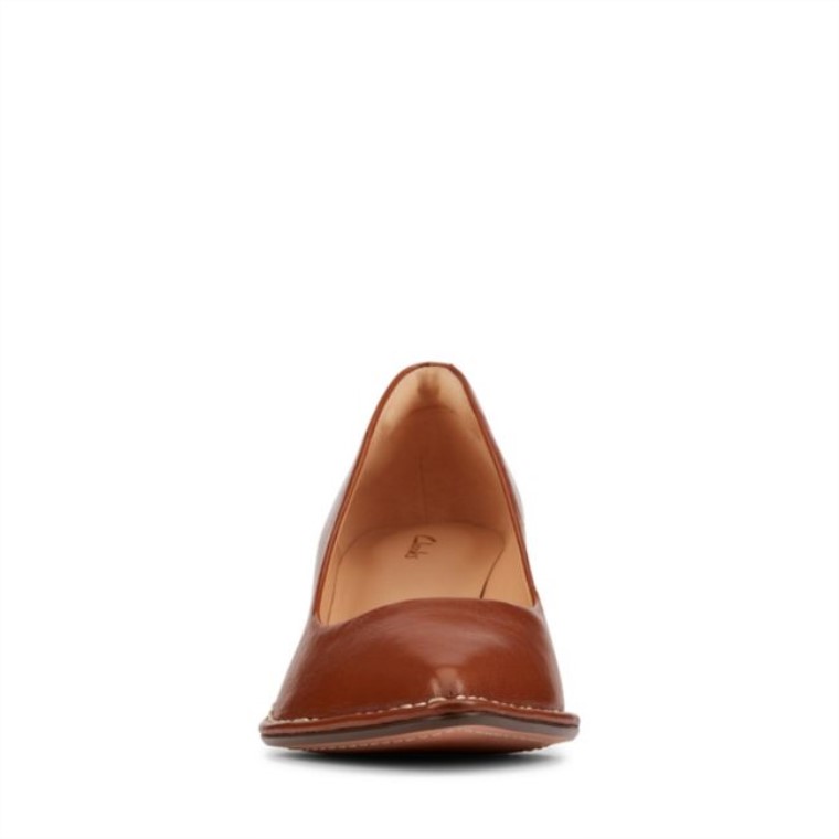 Cuero Tostado Clarks Thorna 55 Corte Cuero Tostado