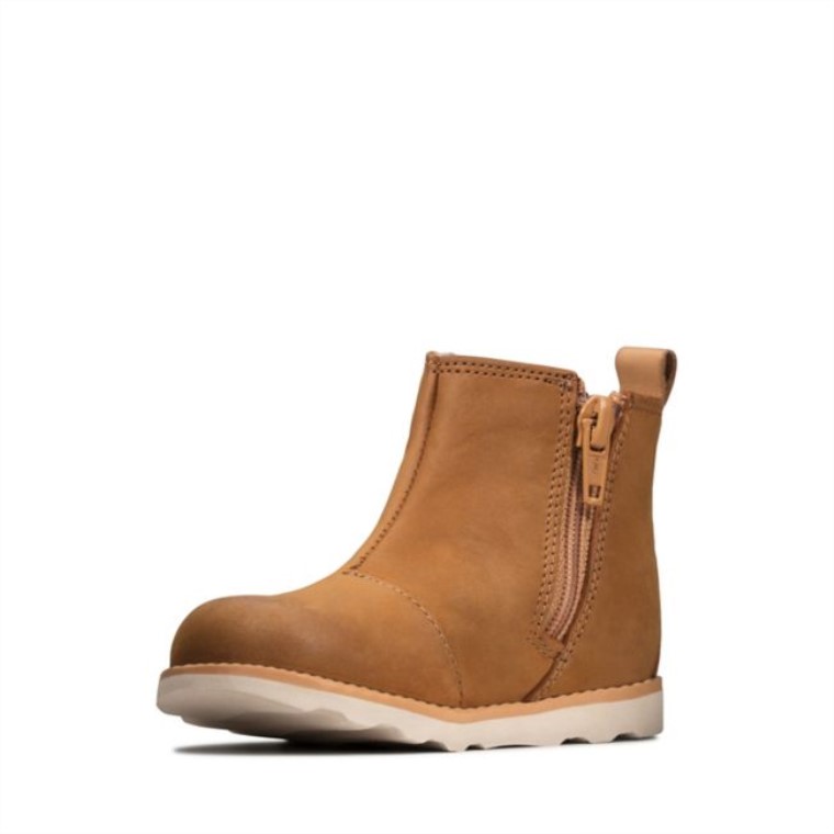 Cuero Marrón Corona Halo Niño Cuero Marrón Clarks