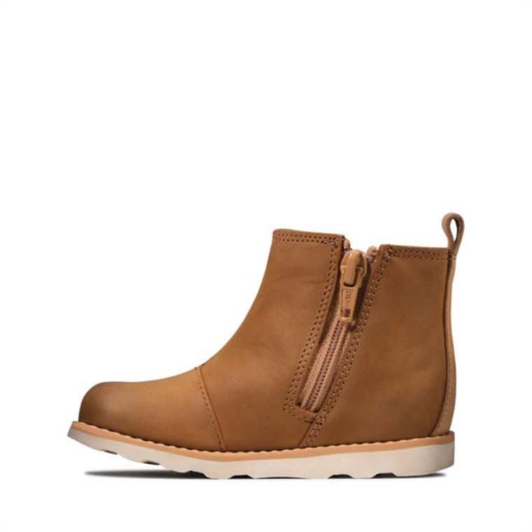 Cuero Marrón Corona Halo Niño Cuero Marrón Clarks