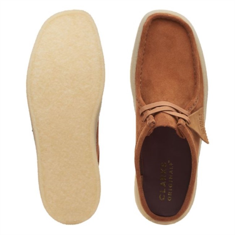Tan Suede Clarks Wallabee Cup Lo Tan Suede