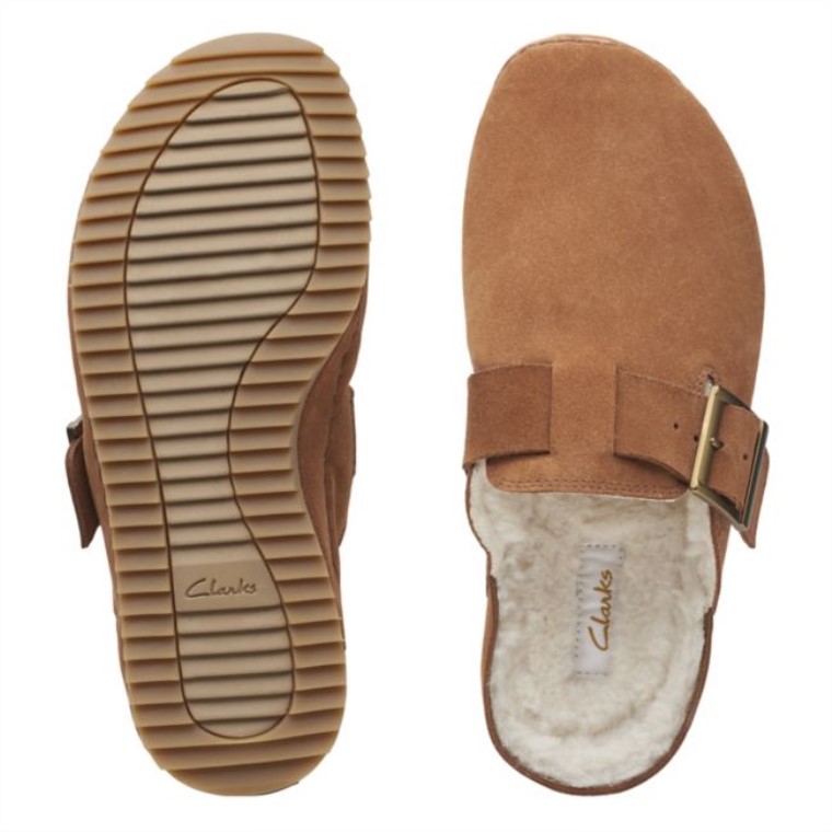 Canela Con Forro Sde Clarks Brookleigh Mule Canela Con Forro Sde