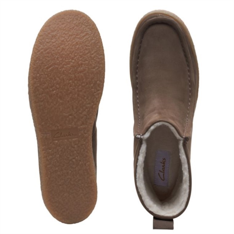 Taupe Wlined Nub Barleigh Pull Taupe Wlined Nub Clarks