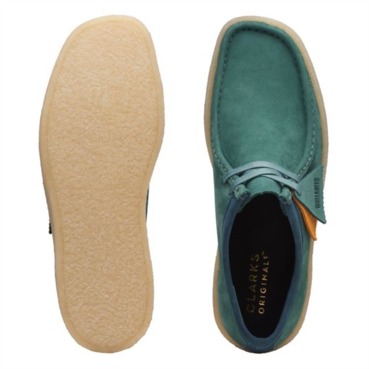 Taza Wallabee Verde Azulado Clarks Verde Azulado