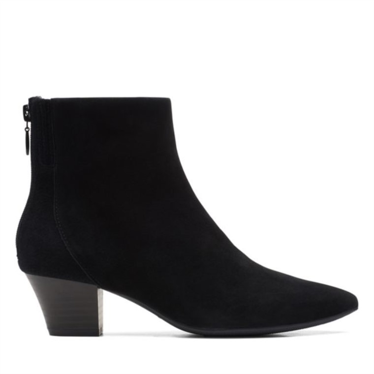 Botas Teresa Ante Negro Ante Negro Clarks
