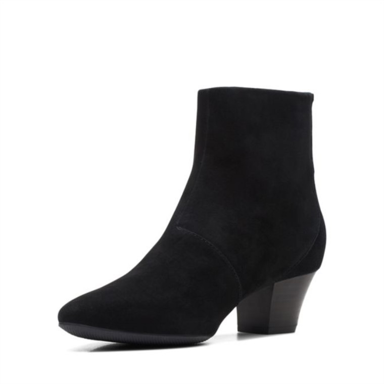 Botas Teresa Ante Negro Ante Negro Clarks