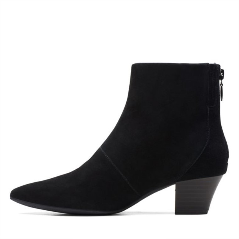 Botas Teresa Ante Negro Ante Negro Clarks