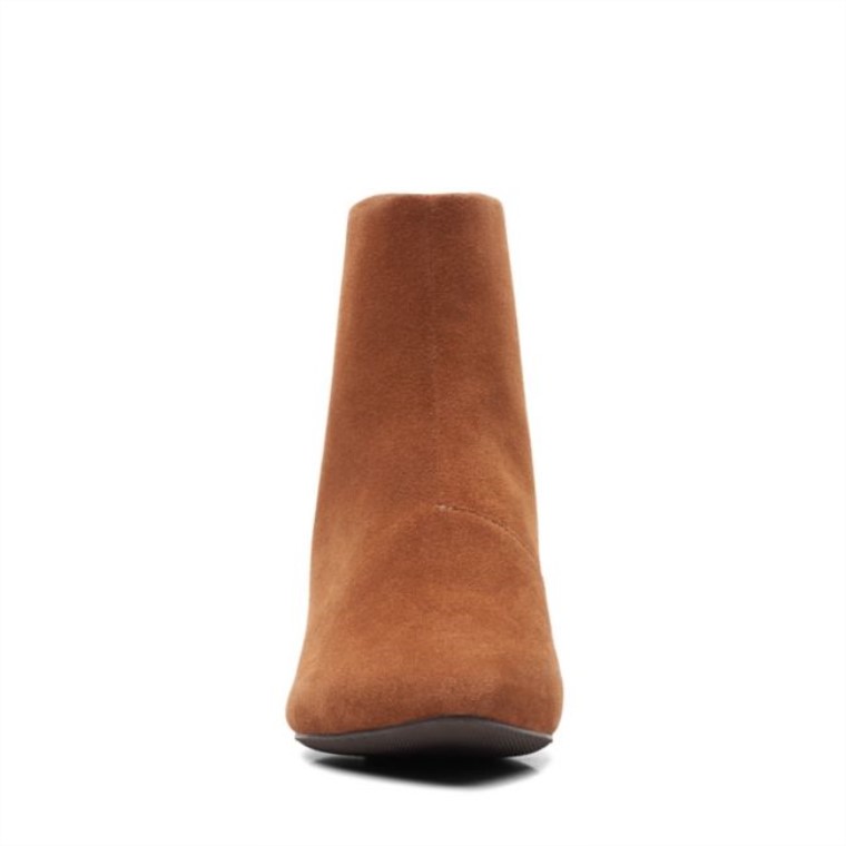 Bota Teresa De Ante Tostado Oscuro Clarks De Ante Tostado Oscuro