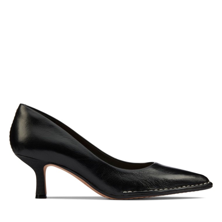 Thorna 55 Corte De Cuero Negro Clarks Cuero Negro