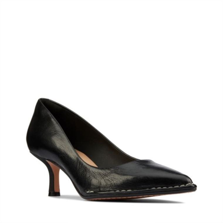 Thorna 55 Corte De Cuero Negro Clarks Cuero Negro