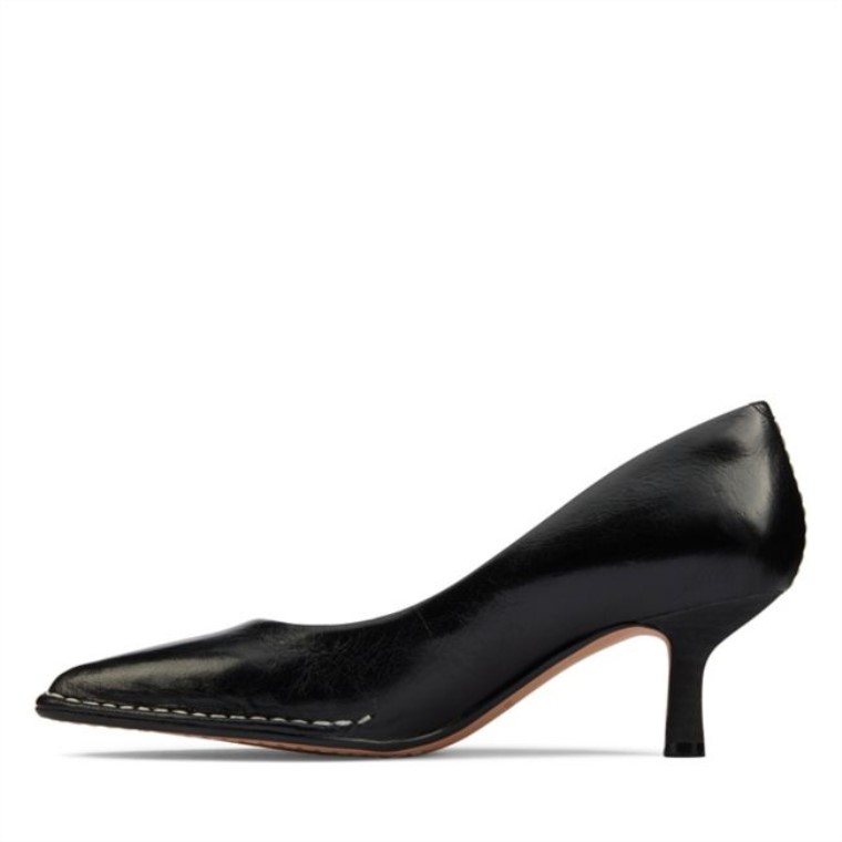 Thorna 55 Corte De Cuero Negro Clarks Cuero Negro