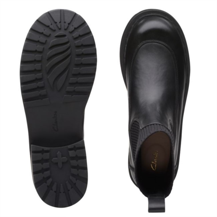 Tilham Punto Cuero Negro Clarks Cuero Negro