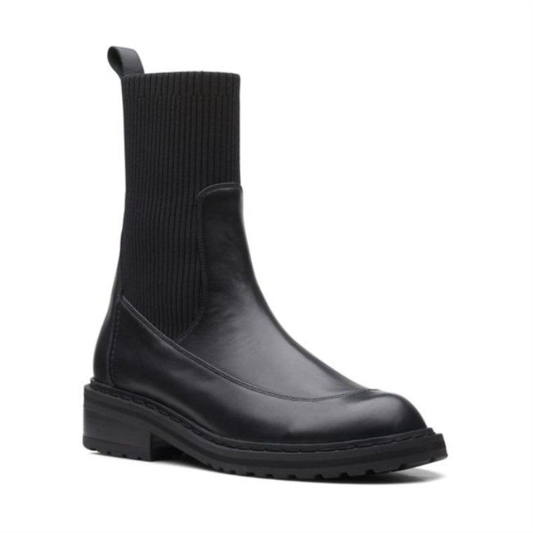 Tilham Punto Cuero Negro Clarks Cuero Negro