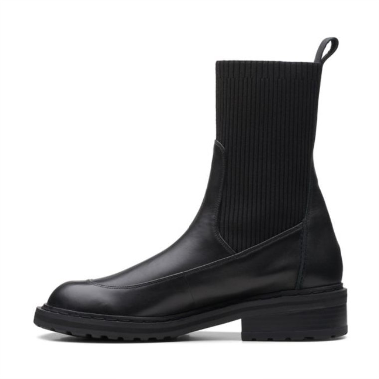 Tilham Punto Cuero Negro Clarks Cuero Negro