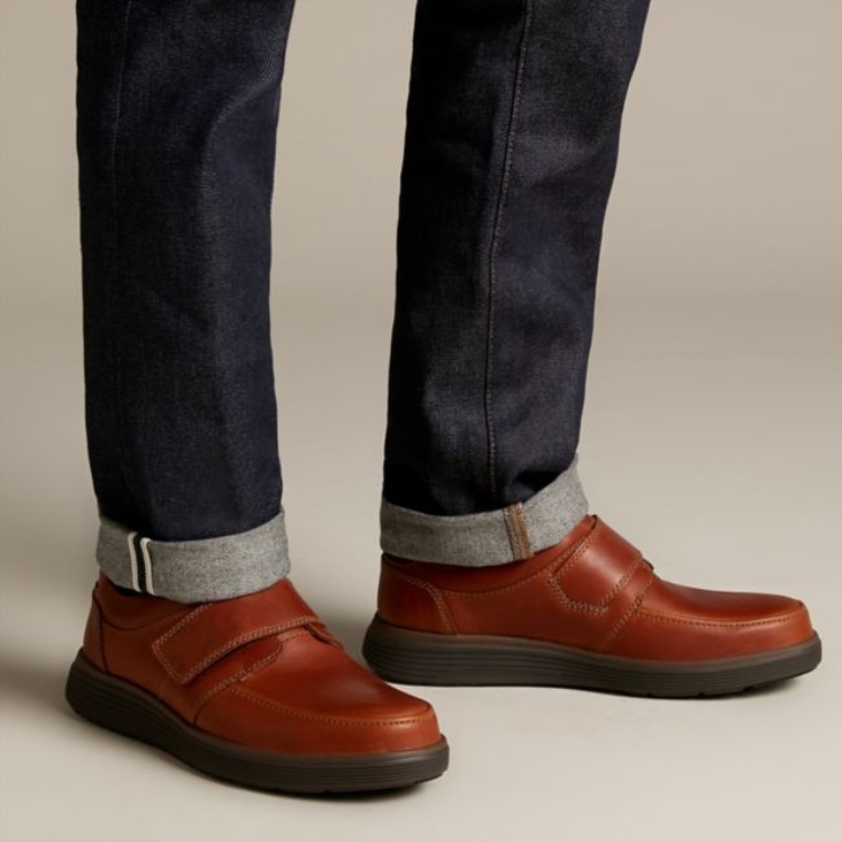 Correa Un Abode Cuero Marrón Oscuro Clarks Cuero Marrón Oscuro